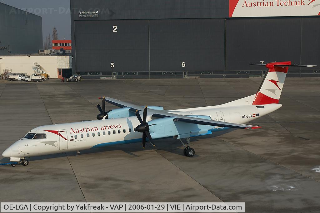 OE-LGA, 1999 De Havilland Canada DHC-8-402Q Dash 8 C/N 4014, Austrian Arrows Dash 8-400