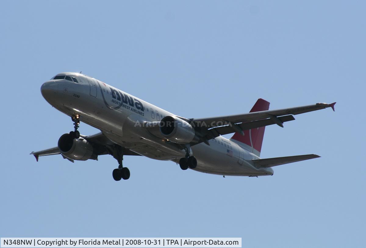 N348NW, 1993 Airbus A320-212 C/N 410, Northwest A320