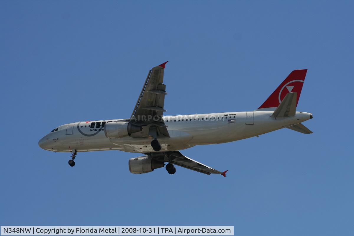 N348NW, 1993 Airbus A320-212 C/N 410, Northwest A320