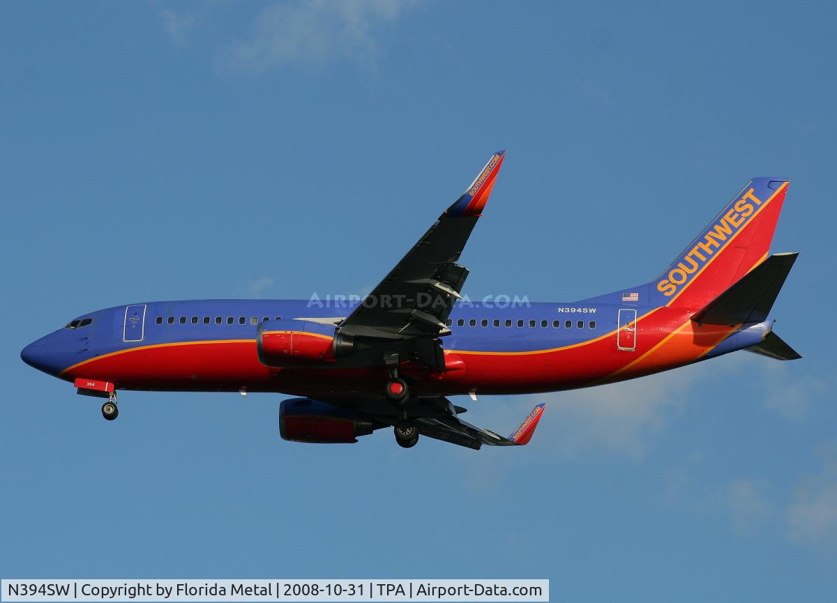 N394SW, 1994 Boeing 737-3H4 C/N 27380, Southwest 737-300
