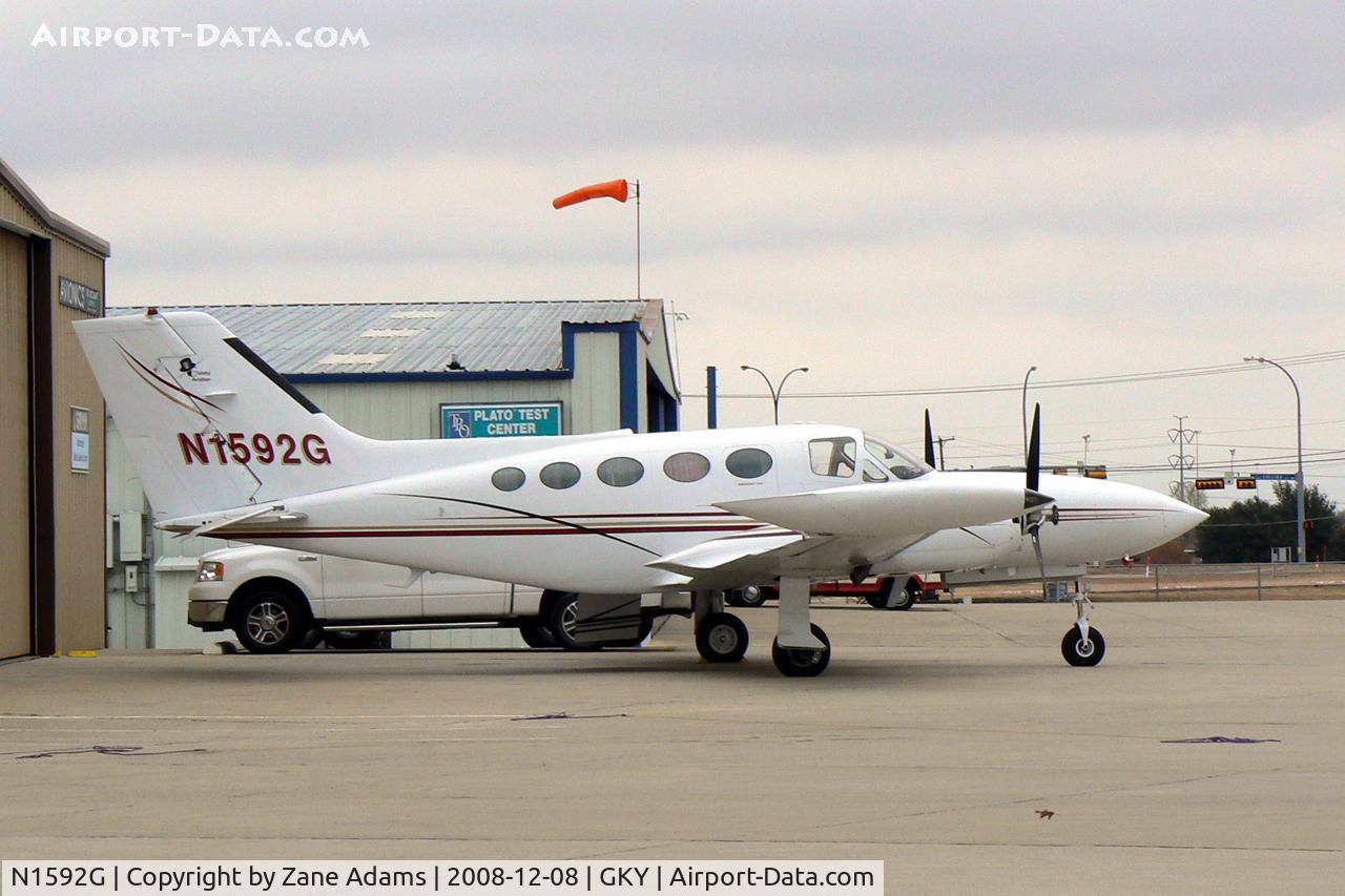 N1592G, 1974 Cessna 421B Golden Eagle C/N 421B0822, At Arlington Municipal