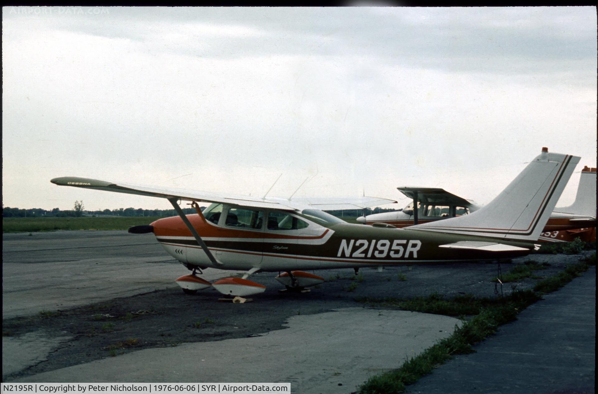 N2195R, 1964 Cessna 182G Skylane C/N 18255395, This Skylane was at Syracuse in the summer of 1976.
