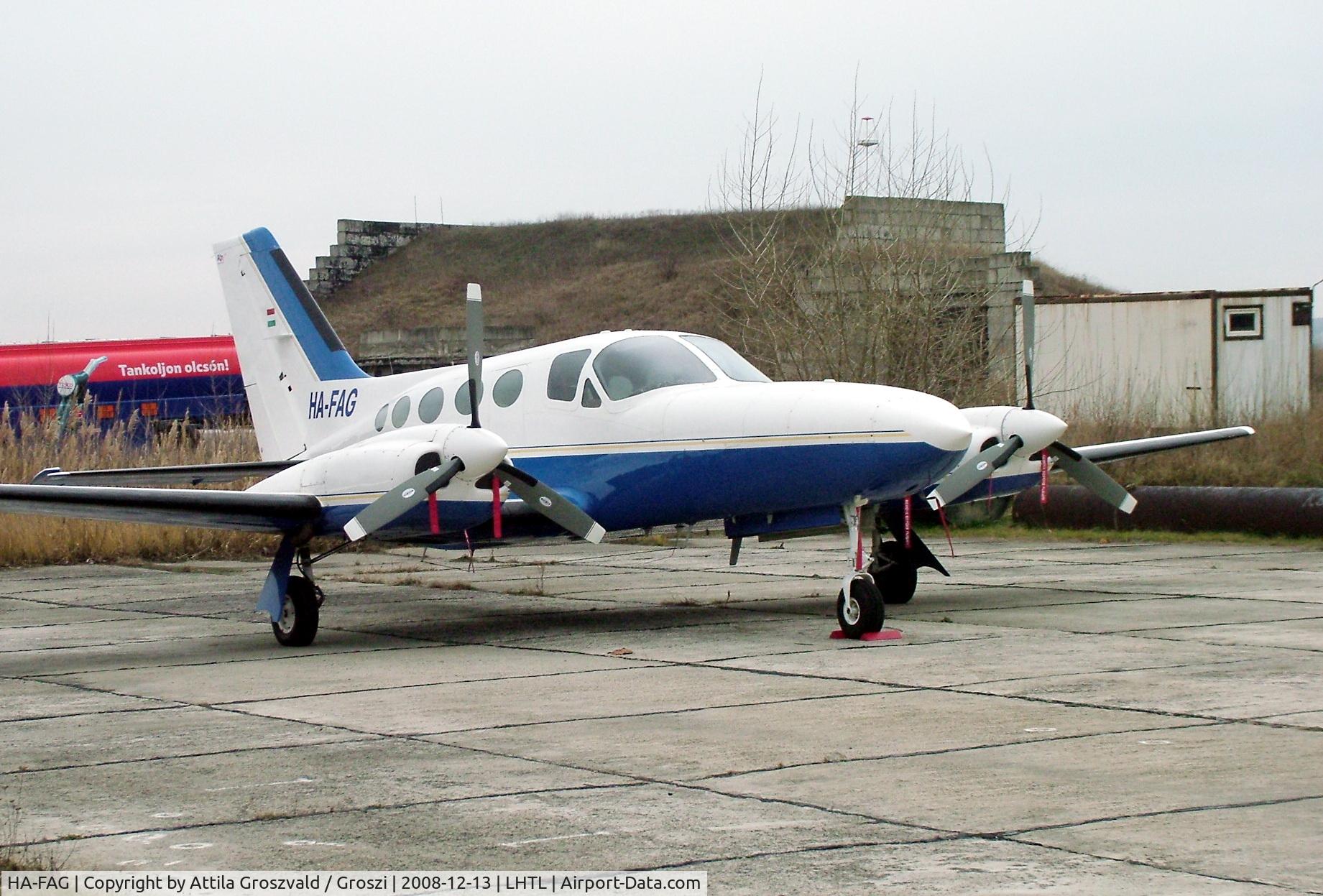 HA-FAG, 1975 Cessna 421C Golden Eagle C/N 421C-0008, Tököl airport,  LHTL Hungary