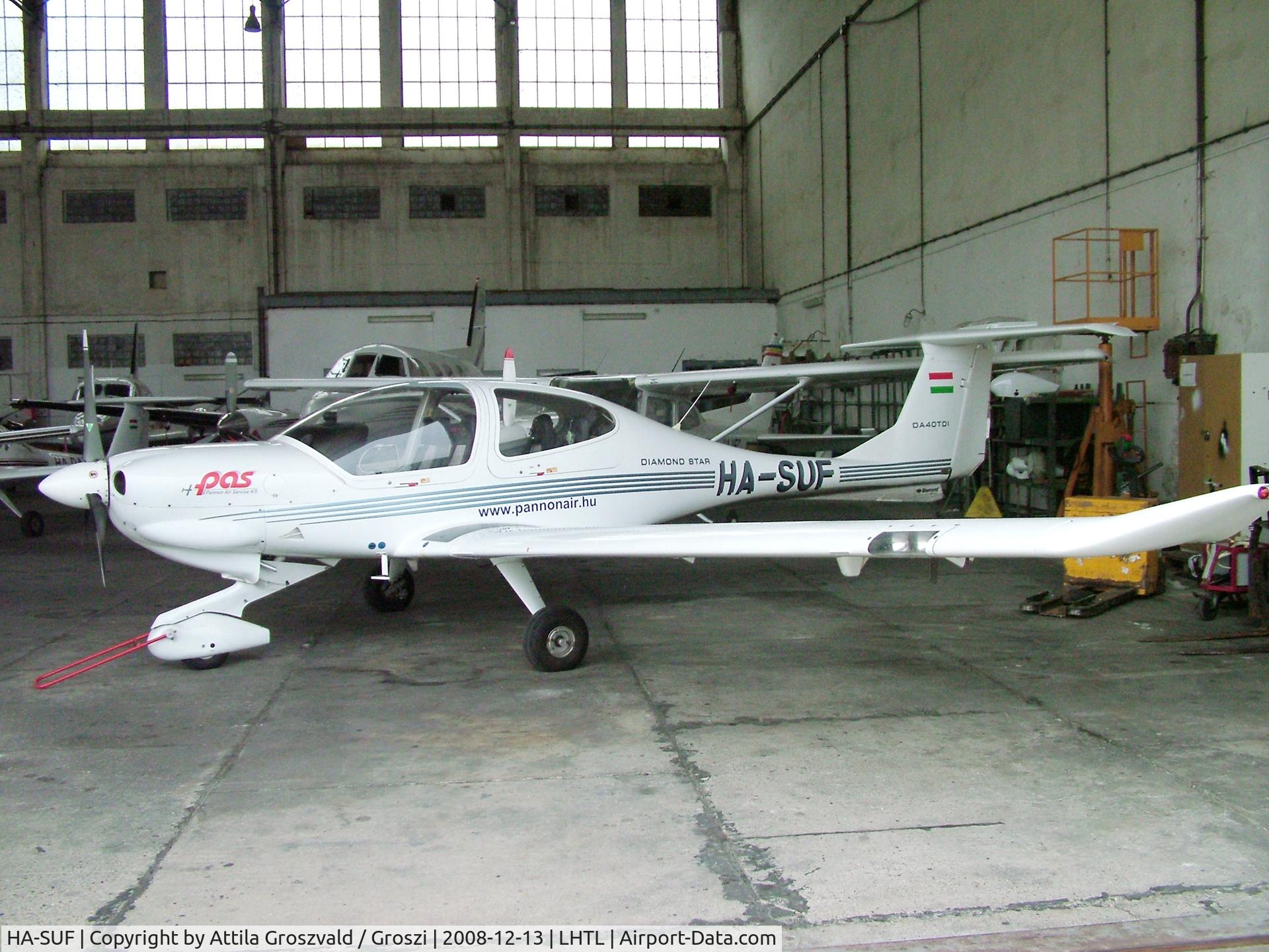 HA-SUF, 2003 Diamond DA-40DTDI Diamond Star C/N D4.011, Tököl airport,  LHTL Hungary