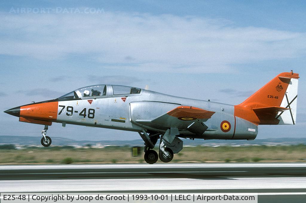 E25-48, CASA C-101EB Aviojet C/N EB01-48-049, The Academia was flying quite a lot the day we visited San Javier.
