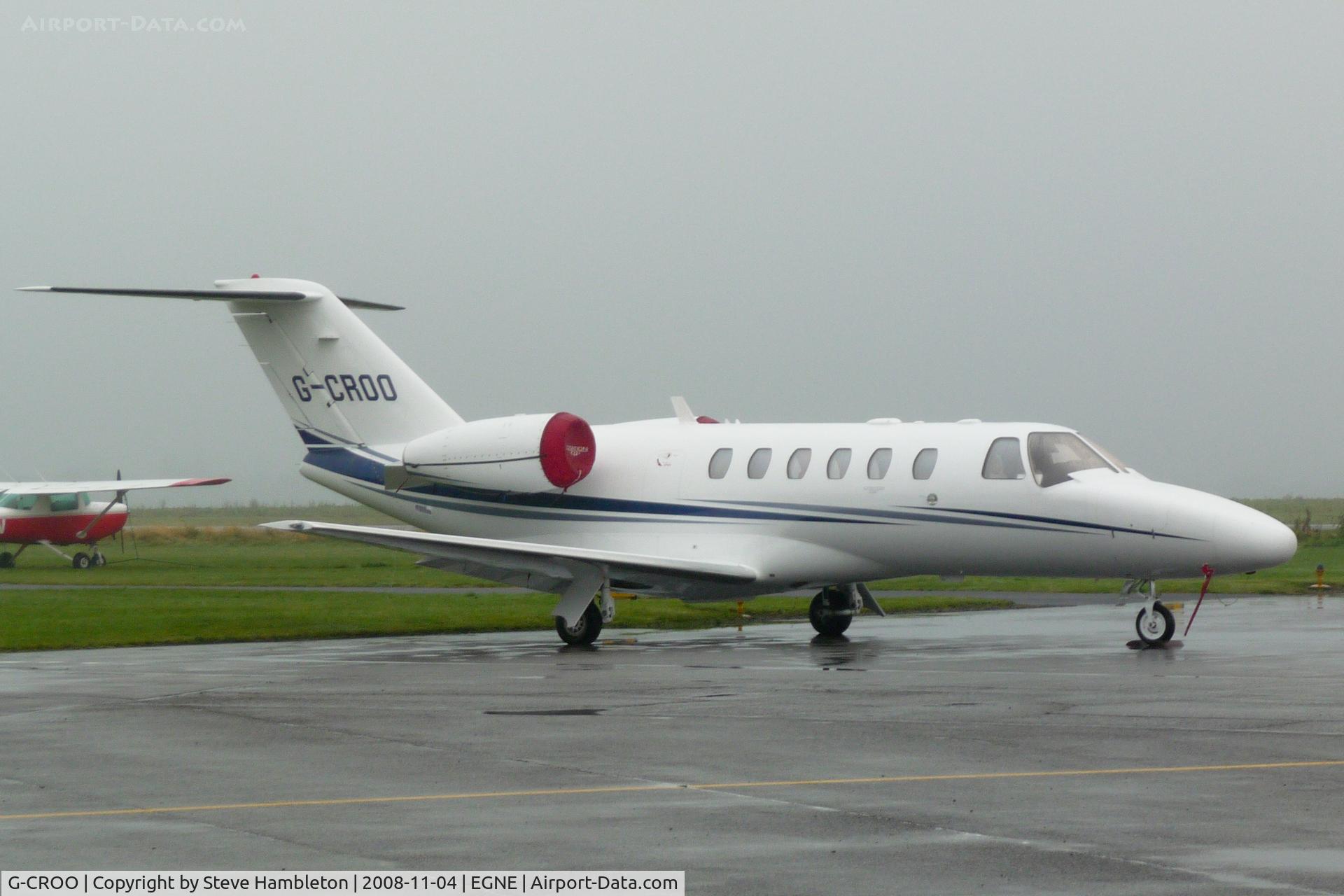 G-CROO, 2008 Cessna 525A CitationJet CJ2+ C/N 525A-0388, On a cold damp November day at Retford-Gamston UK
