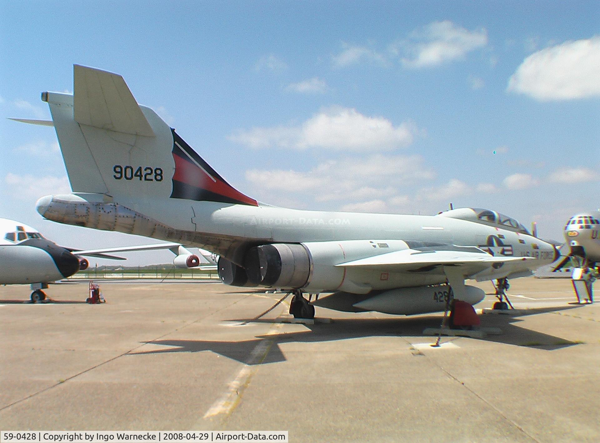 59-0428, McDonnell F-101B Voodoo C/N 752, McDonnell F-101B Voodoo of USAF at AMC Museum, Dover DE