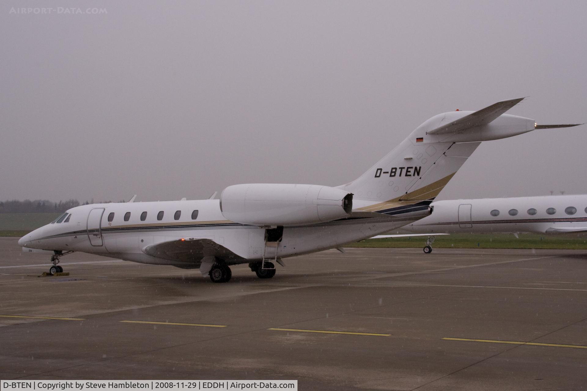 D-BTEN, 1999 Cessna 750 Citation X Citation X C/N 750-0085, On a cold November day at Hamburg