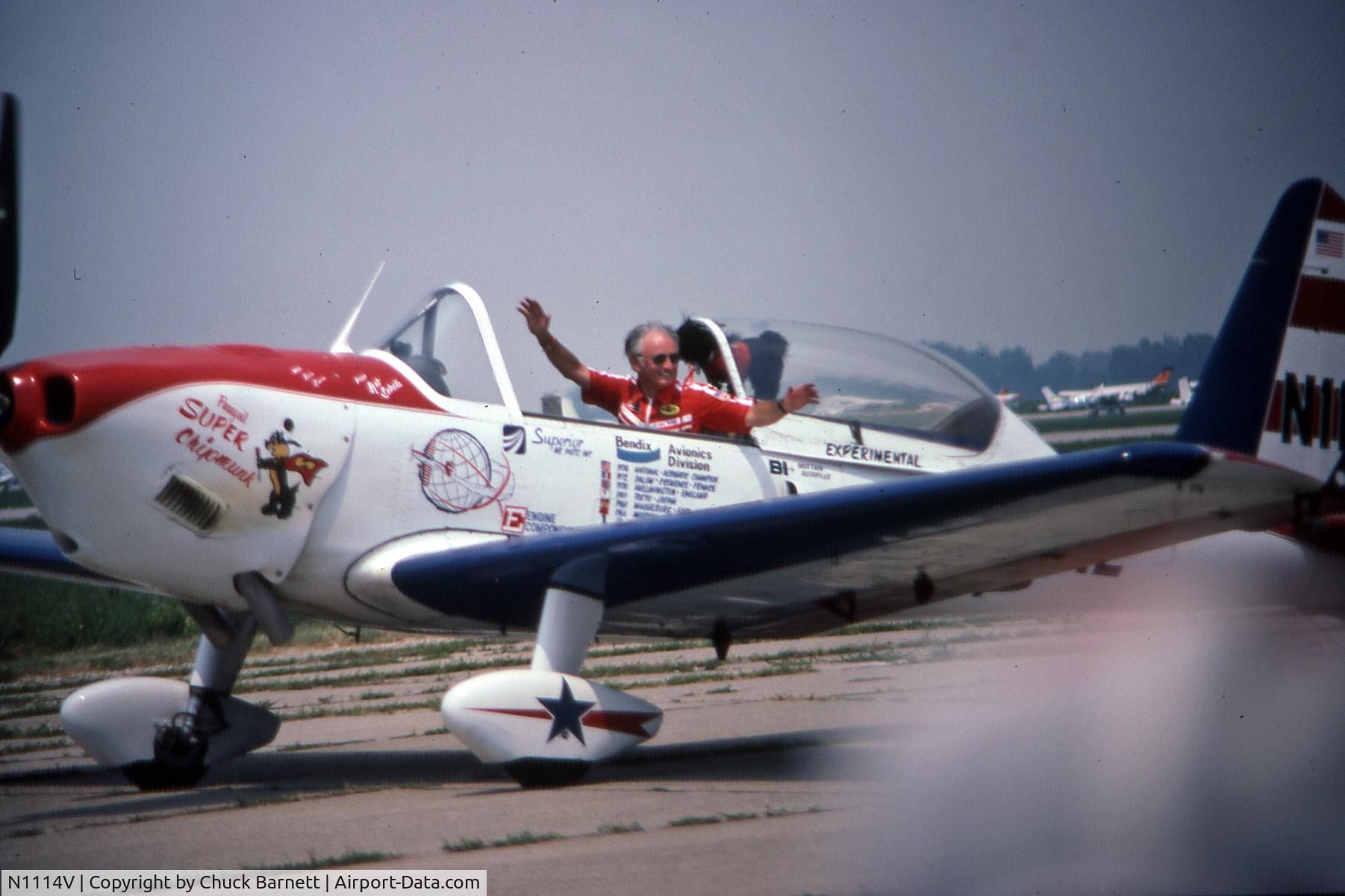 N1114V, 1950 De Havilland Canada DHC-1 Super Chipmunk C/N 116-154, Ghost Squadron Air Show, Columbus, IN 1981