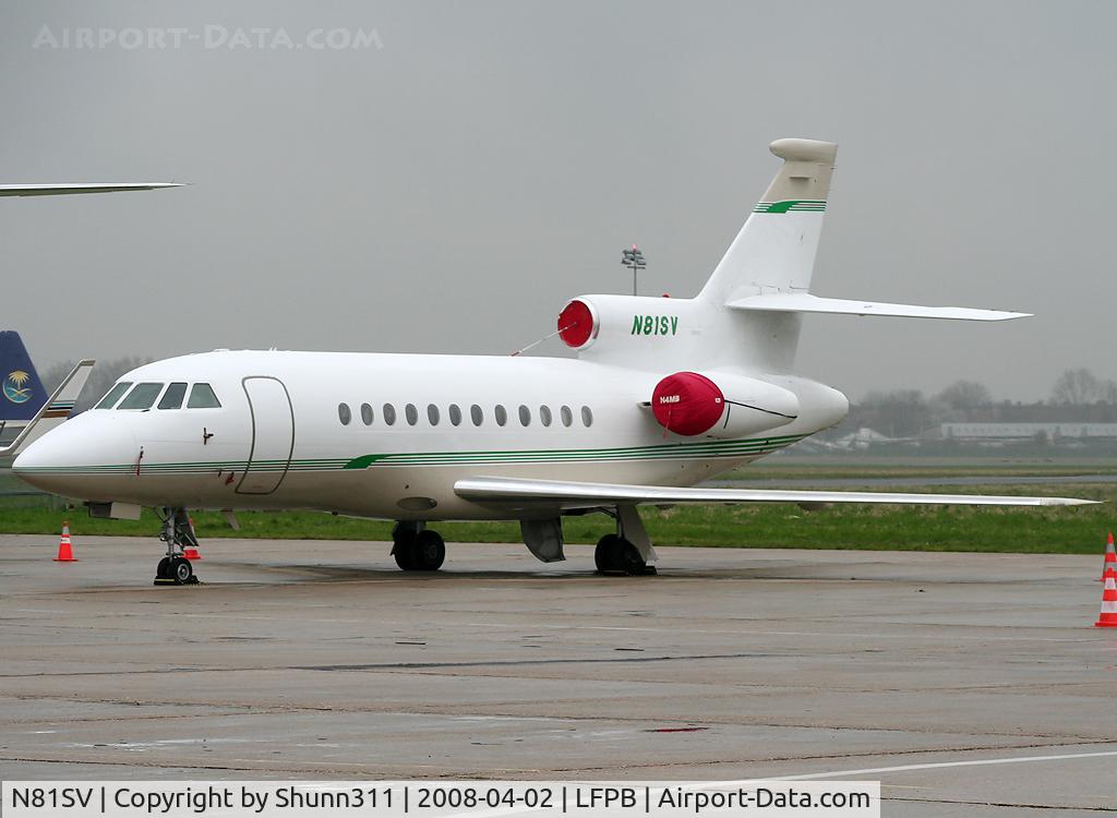 N81SV, 1994 Dassault Falcon 900 C/N 146, Parked at the General Aviation area...