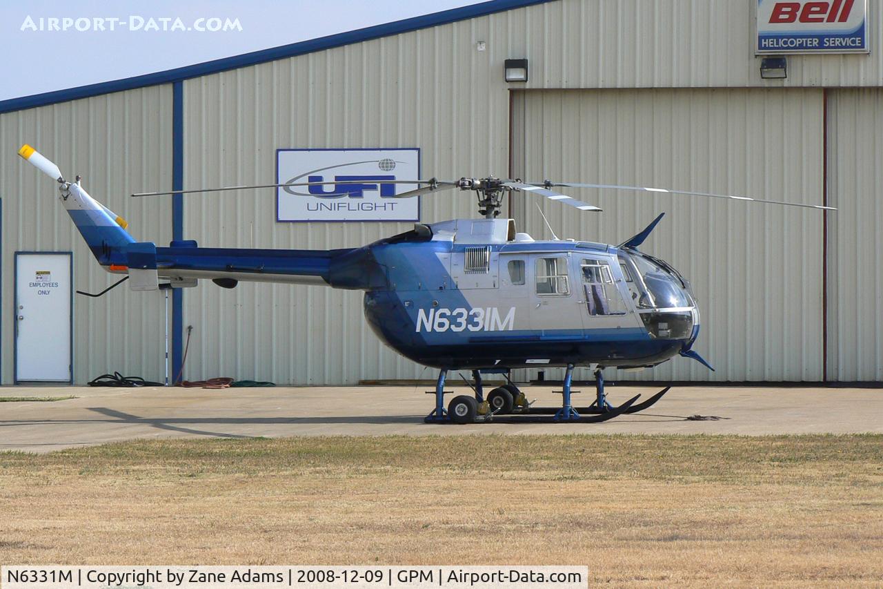 N6331M, 1998 MBB Bo-105LS-A3 C/N 2051, At Grand Prairie Municipal