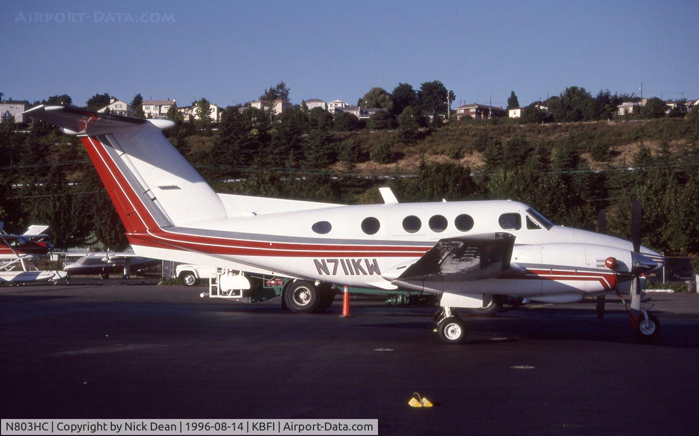 N803HC, 1980 Beech F90 King Air C/N LA-99, KBFI (Currently registered N803HC)