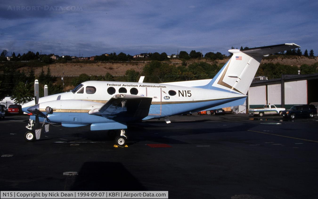 N15, 1981 Beech F90 King Air C/N LA-138, KBFI