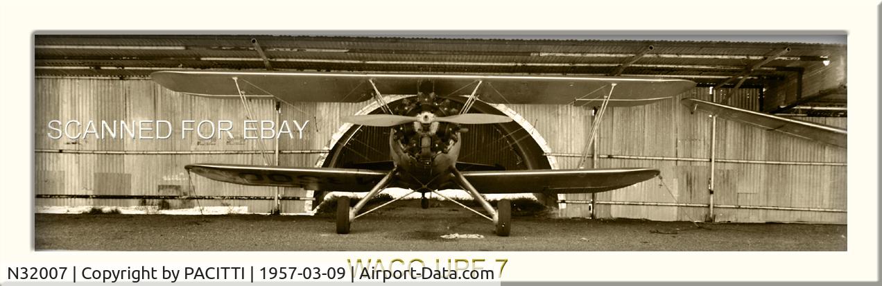 N32007, 1941 Waco UPF-7 C/N 5638, ORIGINAL NEGATIVE WACO UPF-7 MANF: MAY 5 1941