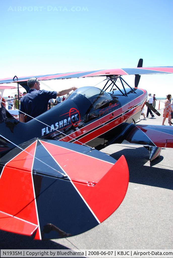 N193SM, 1993 Steen Skybolt C/N 001 (N193SM), Parked on display.