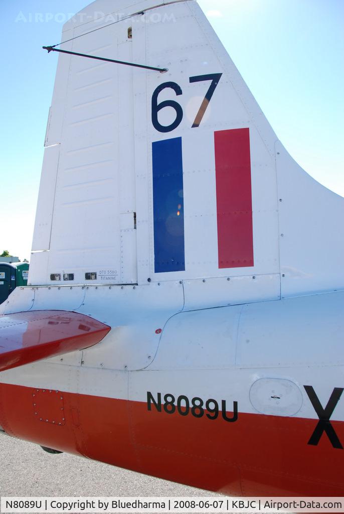 N8089U, 1974 BAC 84 Jet Provost T.5A C/N EEP/JP/1000, Parked on display.