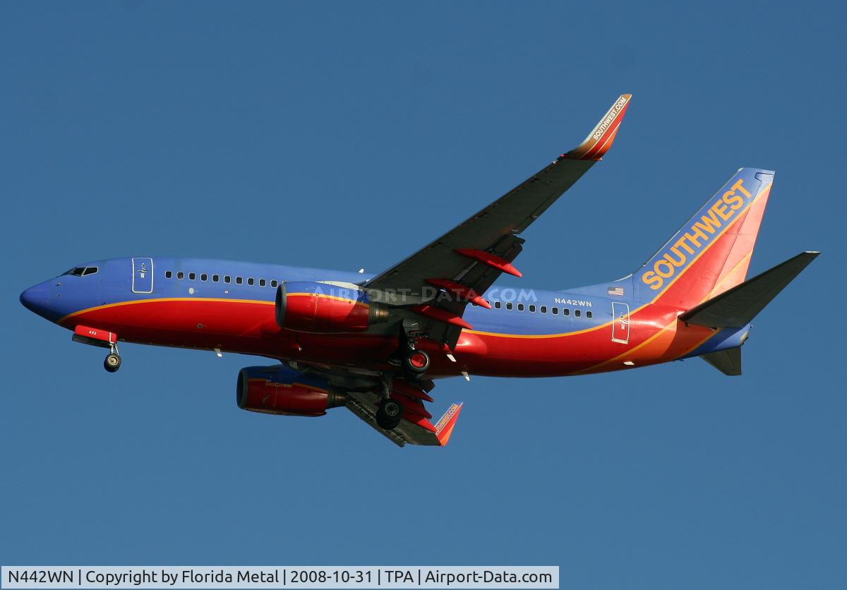 N442WN, 2003 Boeing 737-7H4 C/N 32459, Southwest 737-700