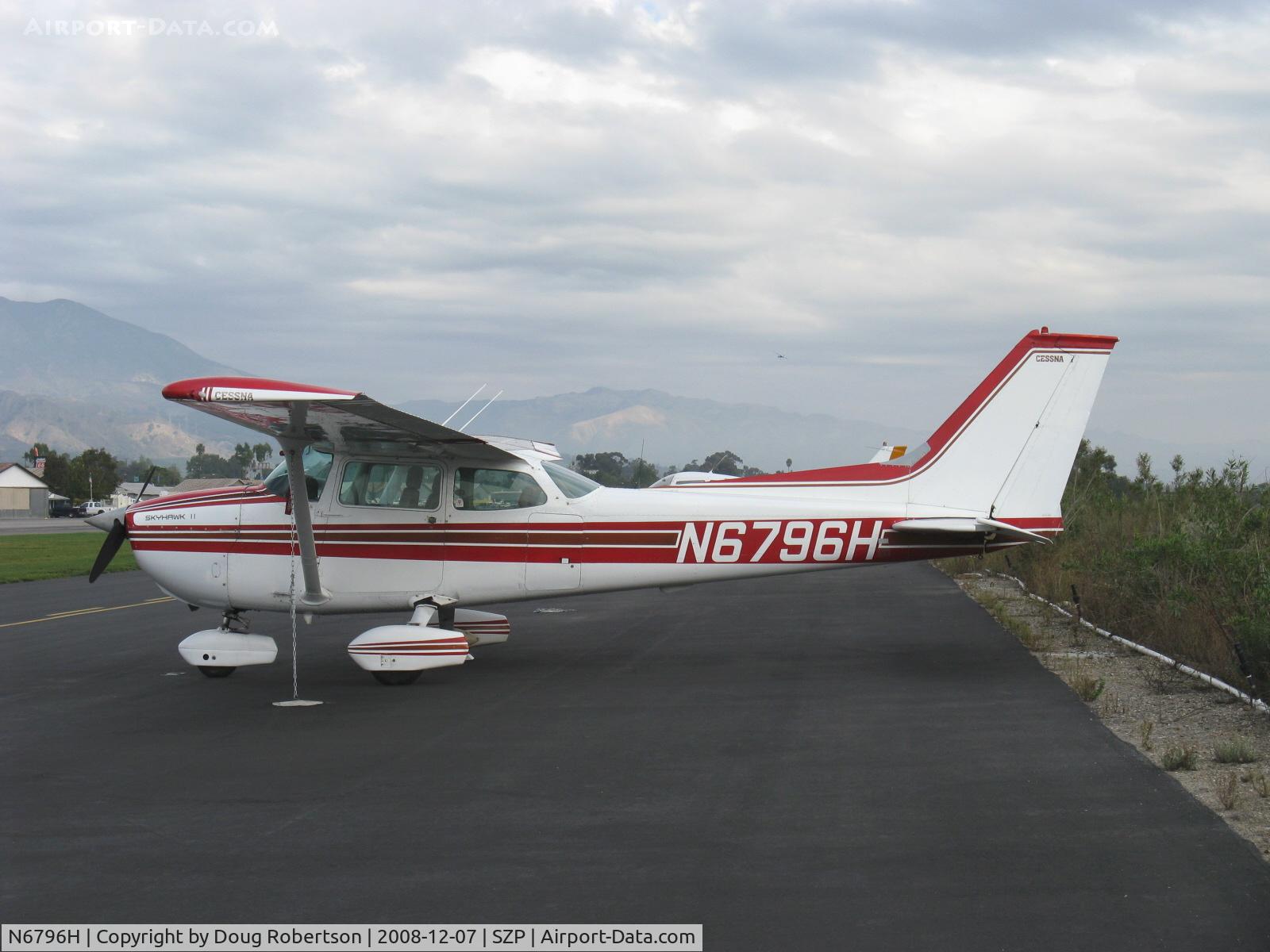 N6796H, 1975 Cessna 172M C/N 17265584, 1975 Cessna 172M SKYHAWK II, Lycoming O-320-E2D 150 Hp