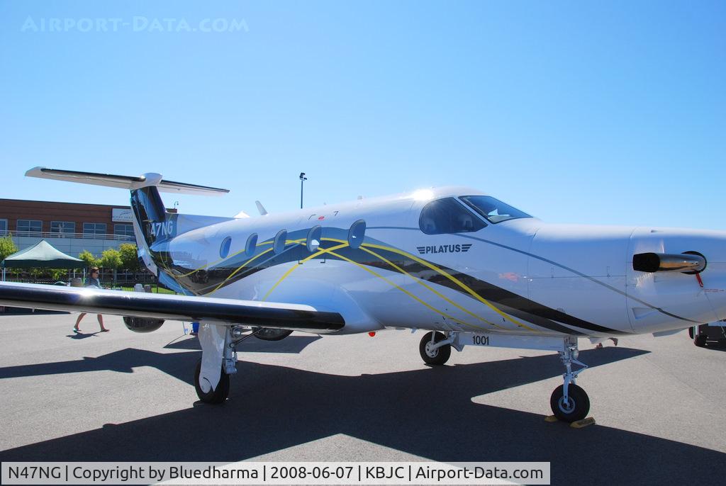 N47NG, 2007 Pilatus PC-12/47E C/N 1001, Parked on display.