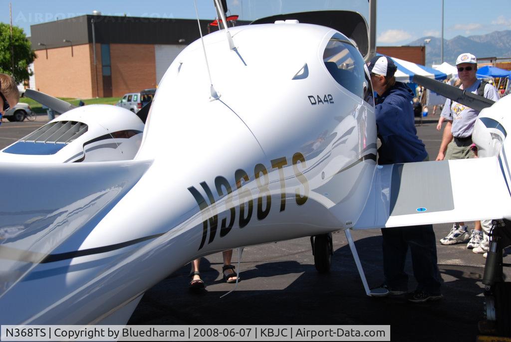 N368TS, 2008 Diamond DA-42 Twin Star C/N 42.AC124, Parked on display.