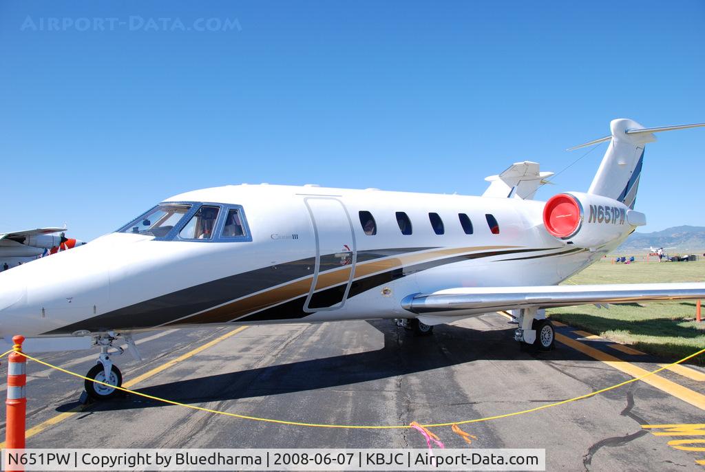 N651PW, 1985 Cessna 650 C/N 650-0090, Parked on Display.