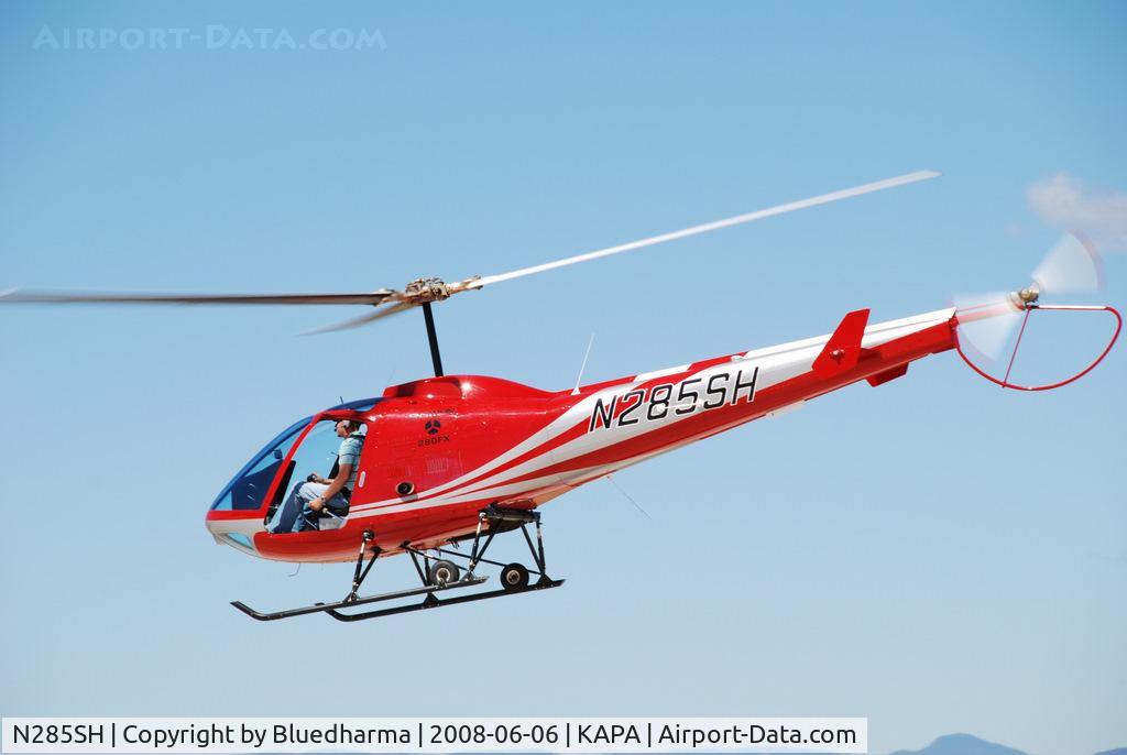 N285SH, 2006 Enstrom 280FX Shark C/N 2120, Flying about APA.