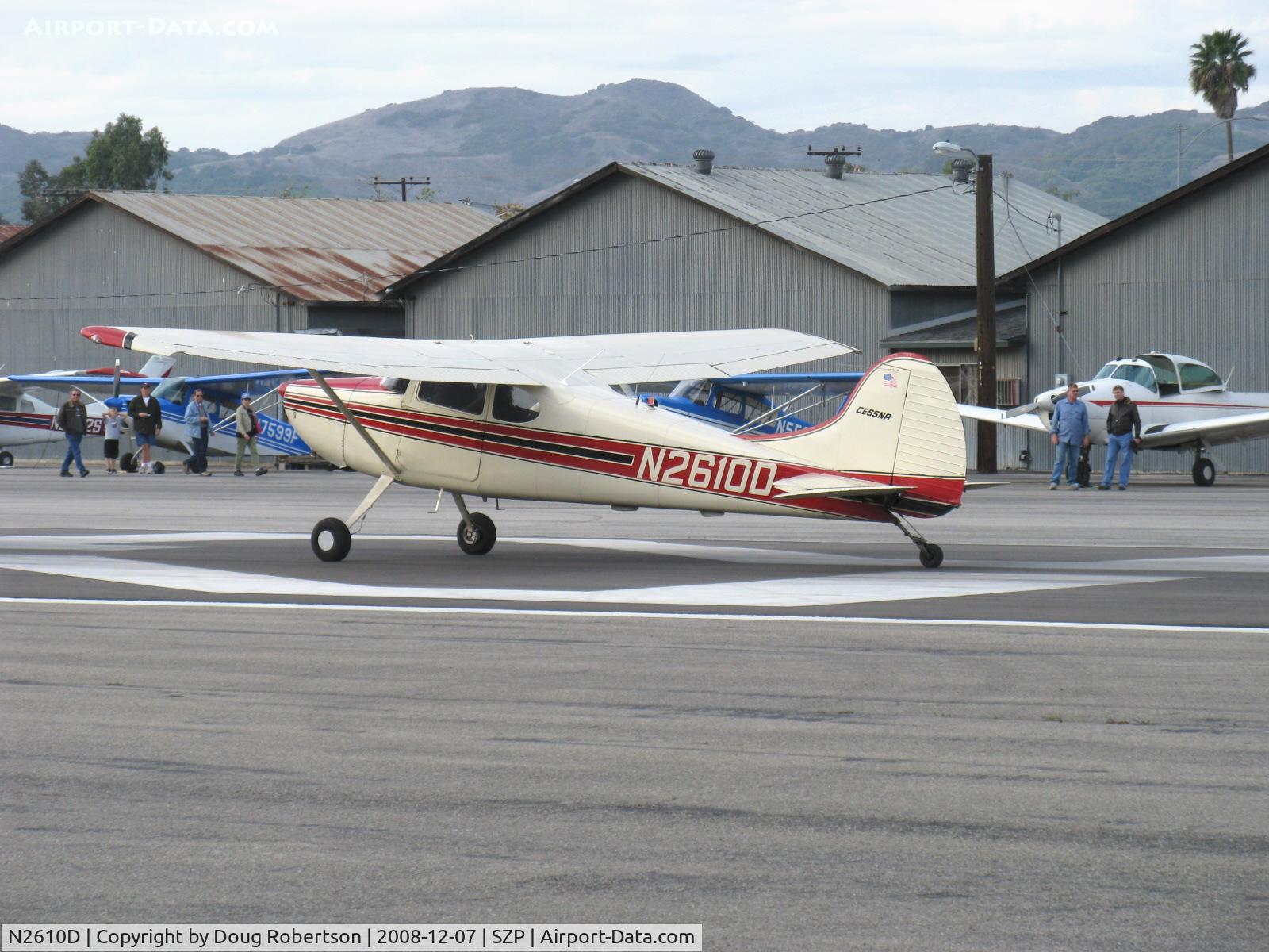 N2610D, 1952 Cessna 170B C/N 20762, 1952 Cessna 170B, Continental C-145-2 145 Hp, takeoff roll Rwy 22
