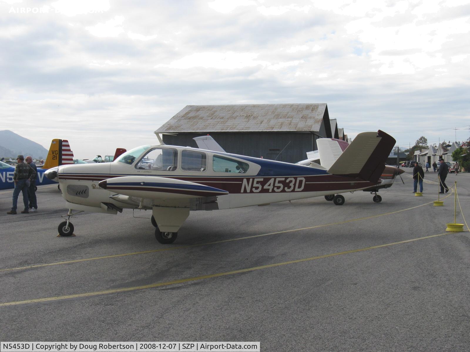 N5453D, 1957 Beech H35 Bonanza C/N D-5027, 1957 Beech H35 BONANZA, Continental O-470-G 240 Hp