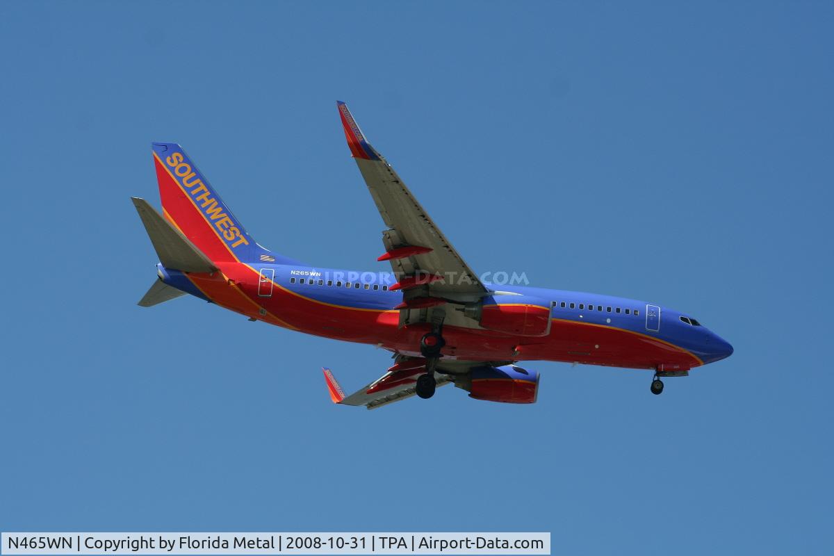 N465WN, 2004 Boeing 737-7H4 C/N 33829, Southwest 737-700