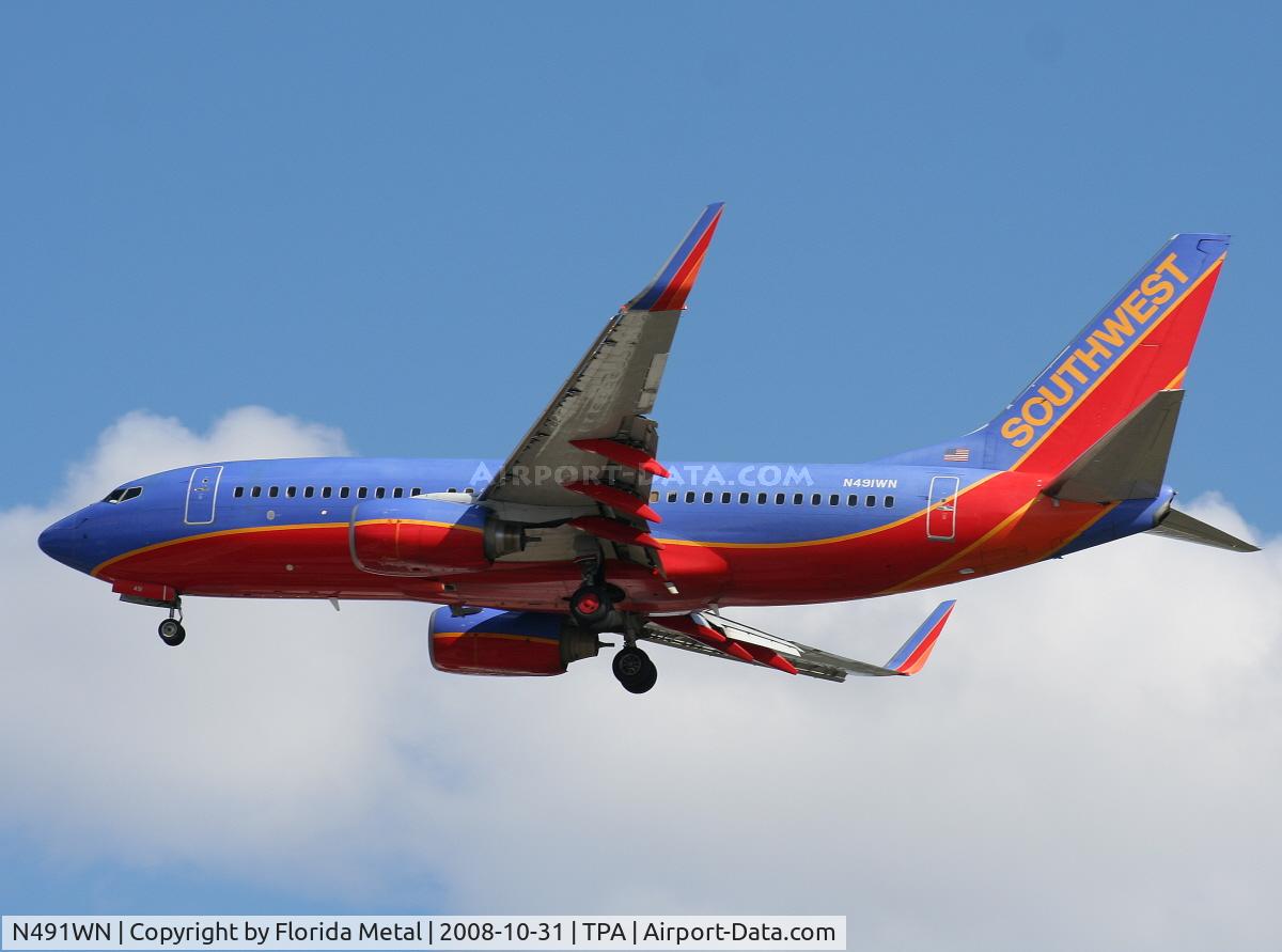 N491WN, 2004 Boeing 737-7H4 C/N 33867, Southwest