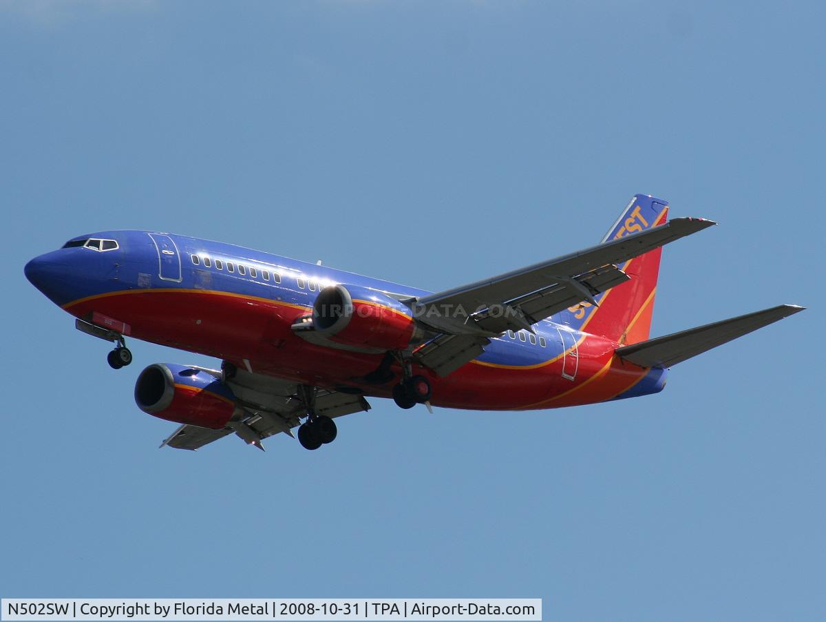 N502SW, 1990 Boeing 737-5H4 C/N 24179, Southwest 737-500