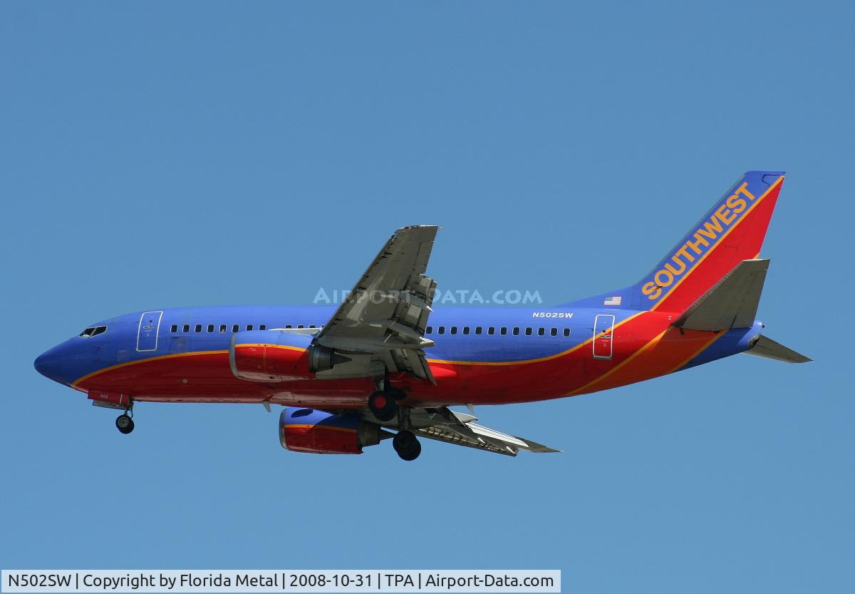 N502SW, 1990 Boeing 737-5H4 C/N 24179, Southwest 737-500