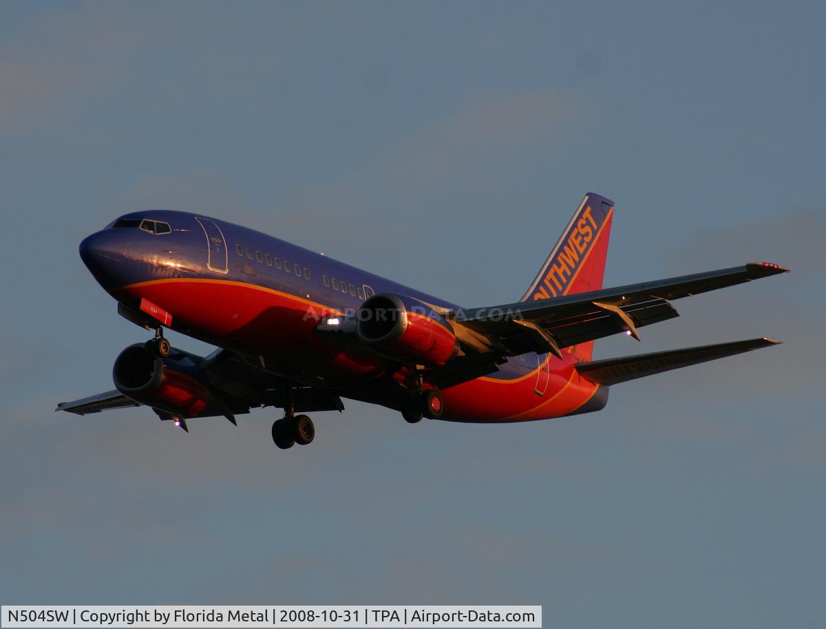 N504SW, 1990 Boeing 737-5H4 C/N 24181, Southwest 737-500