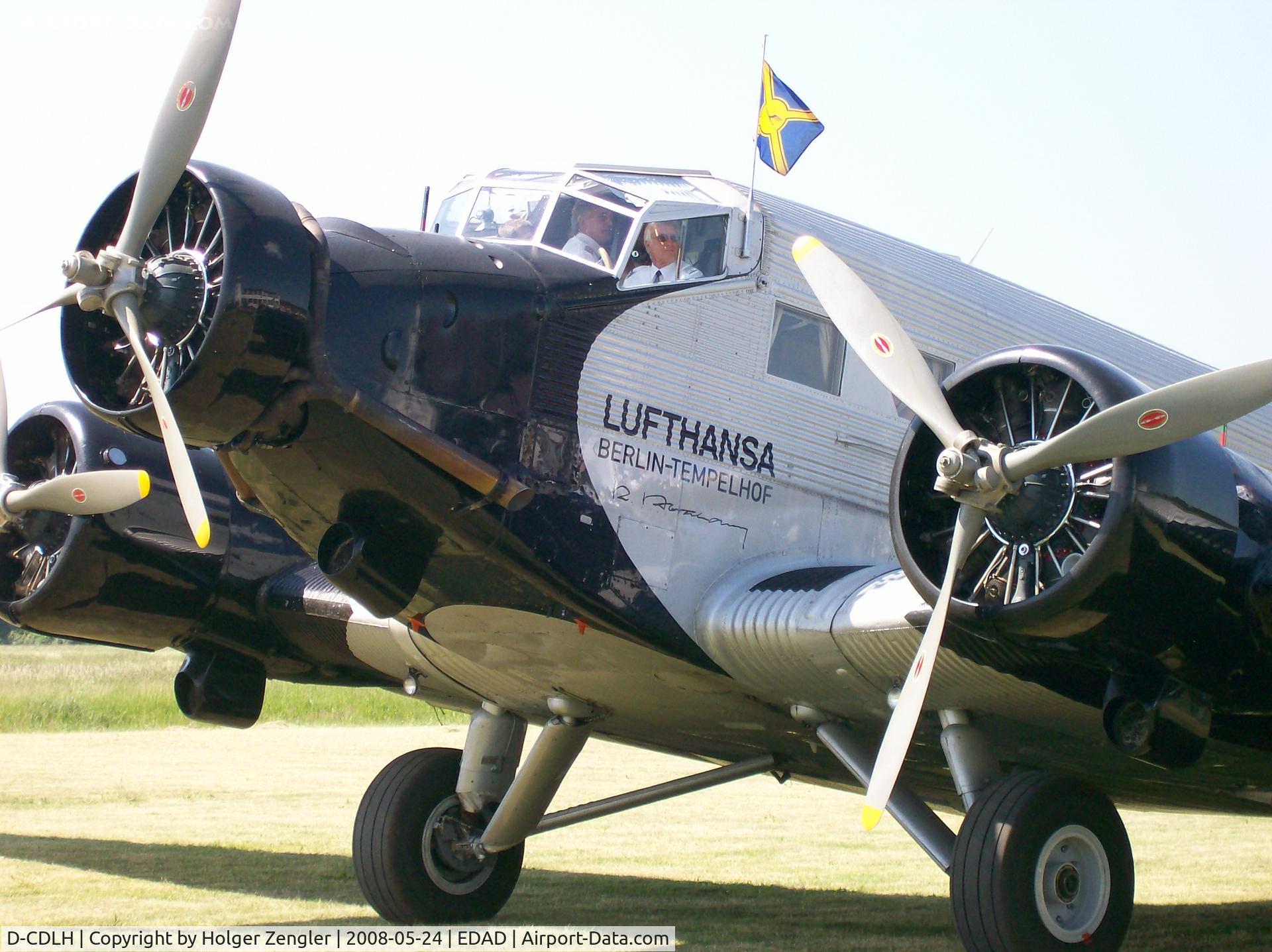 D-CDLH, 1936 Junkers Ju-52/3m C/N 130714, Lufthansa´s JU 52 D-AQUI on a visit in her home town