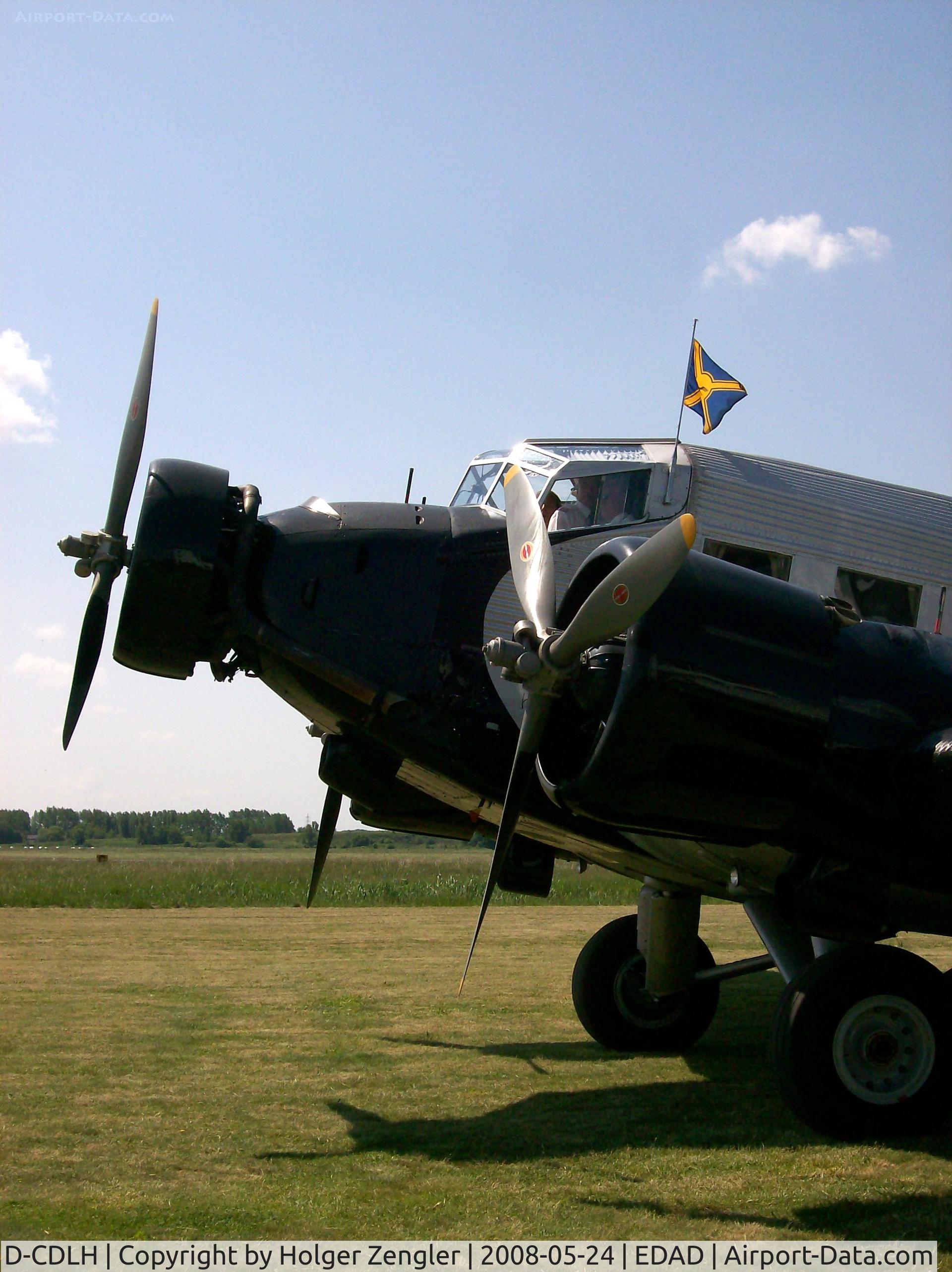 D-CDLH, 1936 Junkers Ju-52/3m C/N 130714, Lufthansa´s JU 52 D-AQUI on a visit in her home town