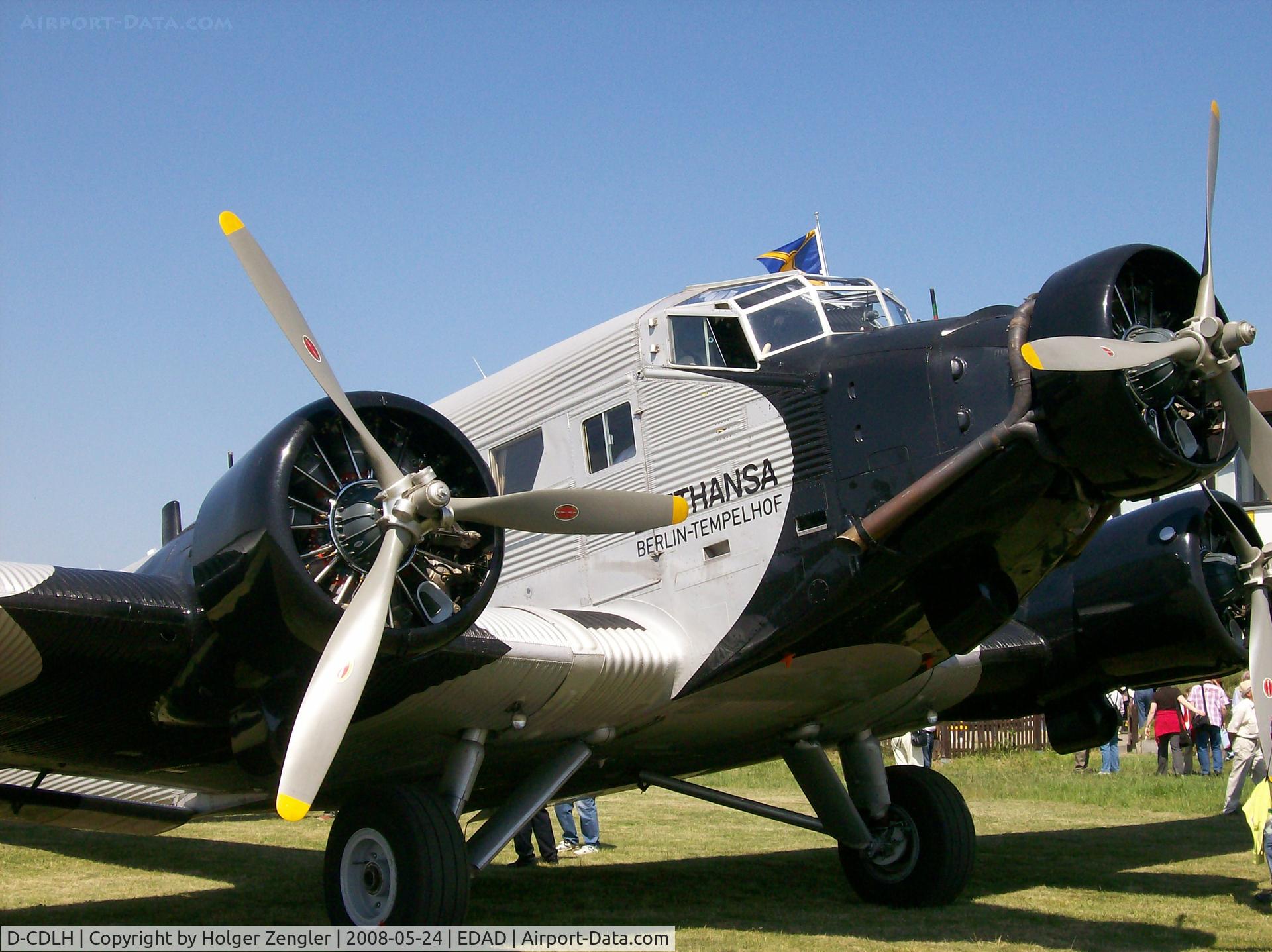D-CDLH, 1936 Junkers Ju-52/3m C/N 130714, Lufthansa´s JU 52 D-AQUI on a visit in her home town