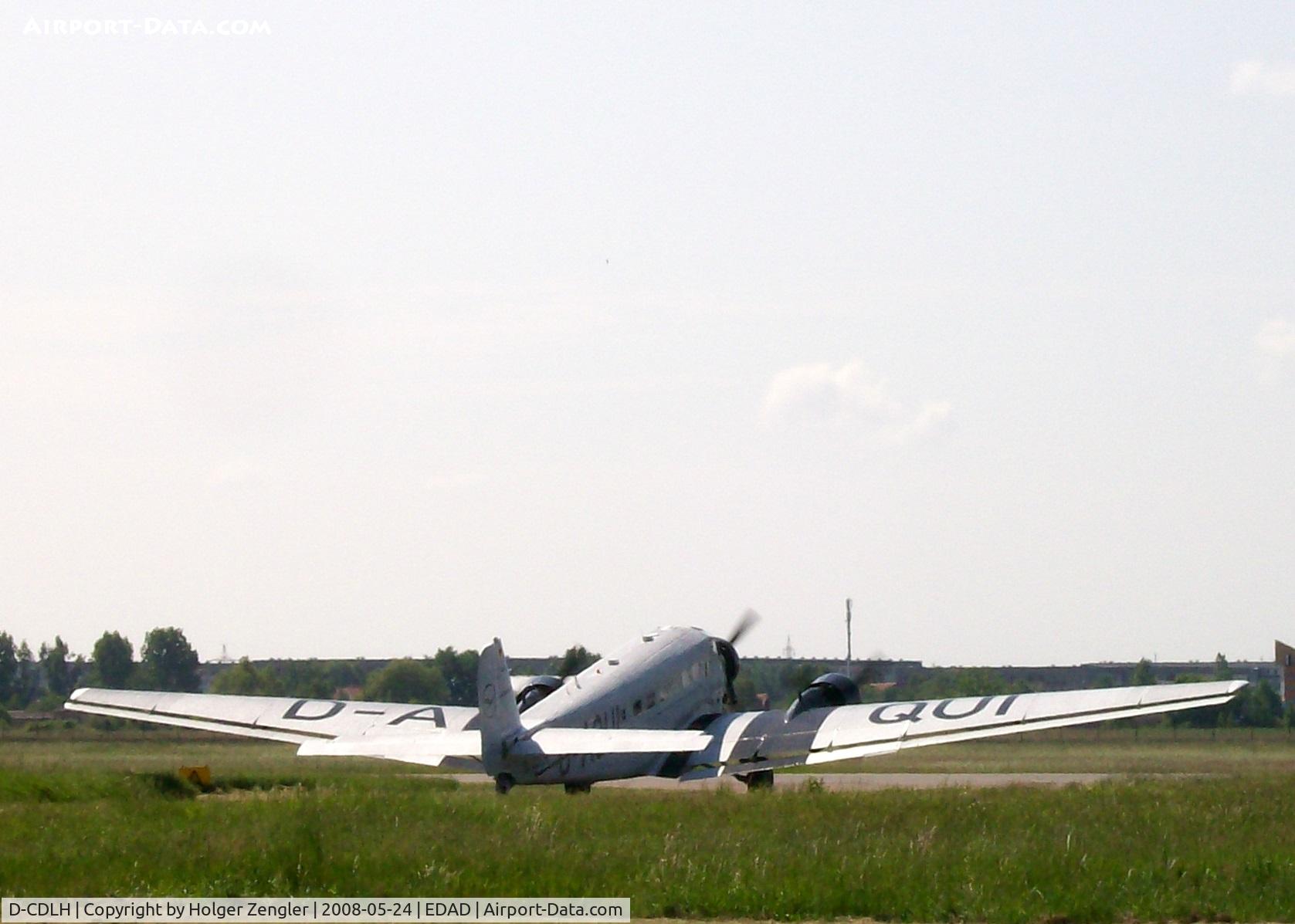 D-CDLH, 1936 Junkers Ju-52/3m C/N 130714, Lufthansa´s JU 52 D-AQUI on a visit in her home town