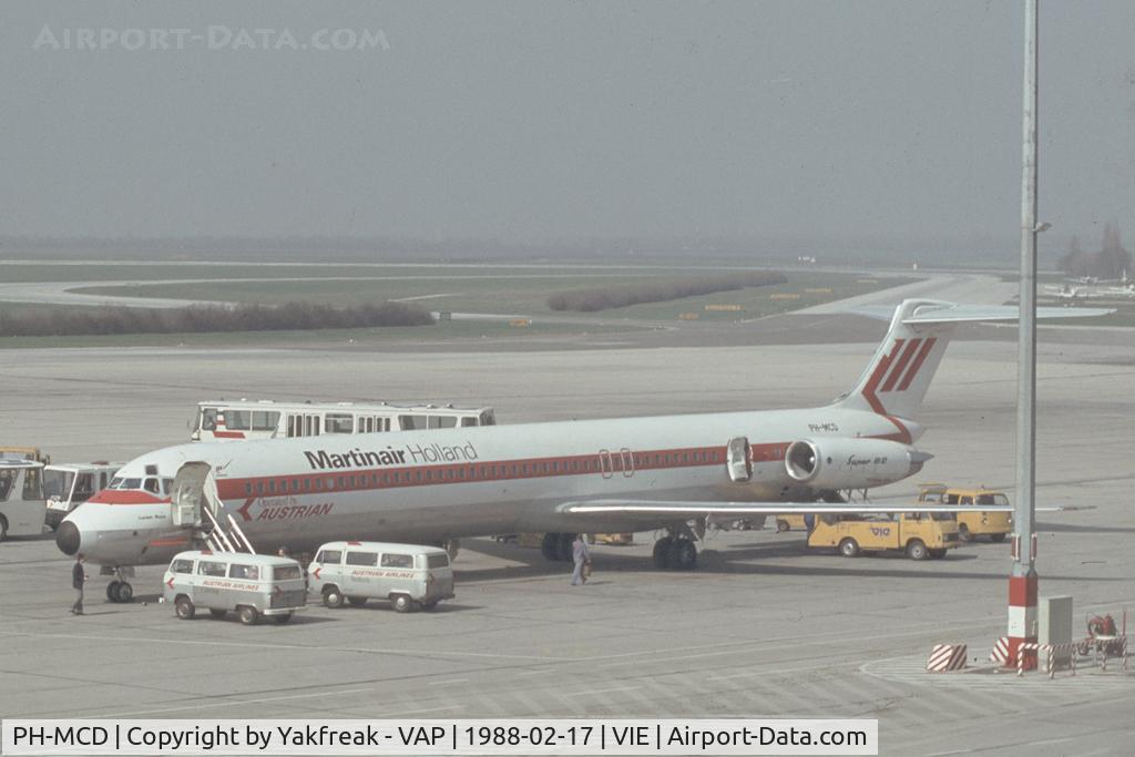 PH-MCD, 1983 McDonnell Douglas MD-82 (DC-9-82) C/N 48022, Martinair MD80 with Austrian Airlins sticker