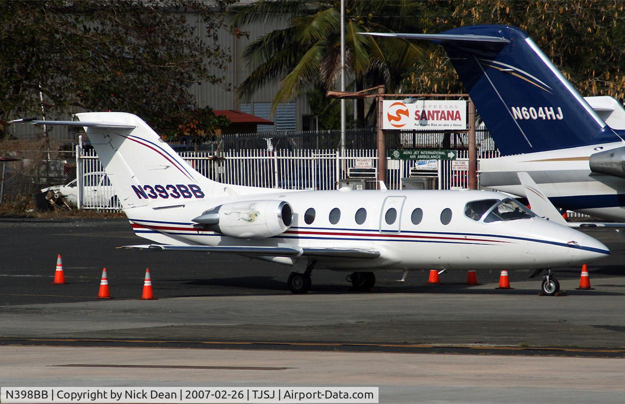 N398BB, 1988 Beech 400 Beechjet C/N RJ-39, TJSJ (2 Be400's have carried N393BB the aircraft shown is the first C/N RJ-39 currently registered N398BB the current aircraft is RK-542)