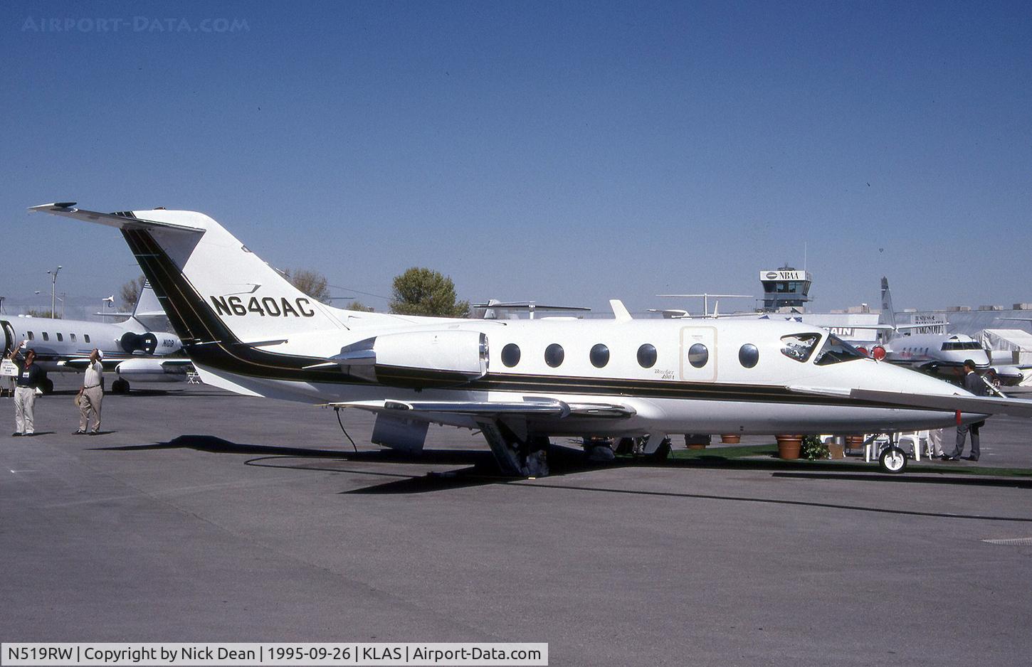 N519RW, 1990 Beech 400A Beechjet C/N RK-3, KLAS (Seen here at NBAA as N640AC and currently registered N519RW)