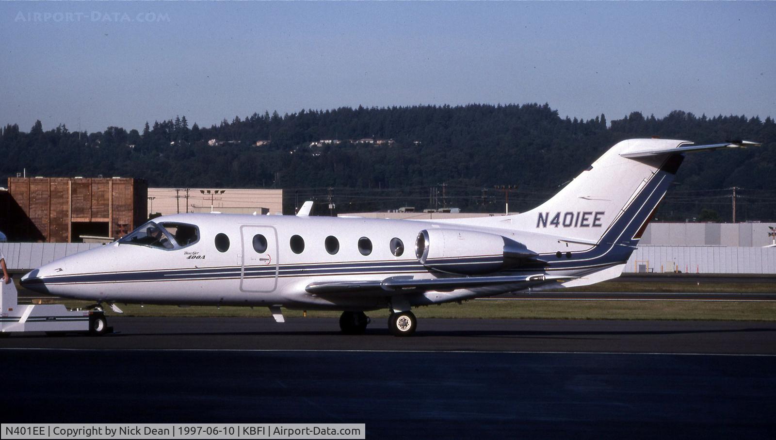 N401EE, 1990 Beechcraft 400A Beechjet C/N RK-6, KBFI (Currently rehistered N480M)