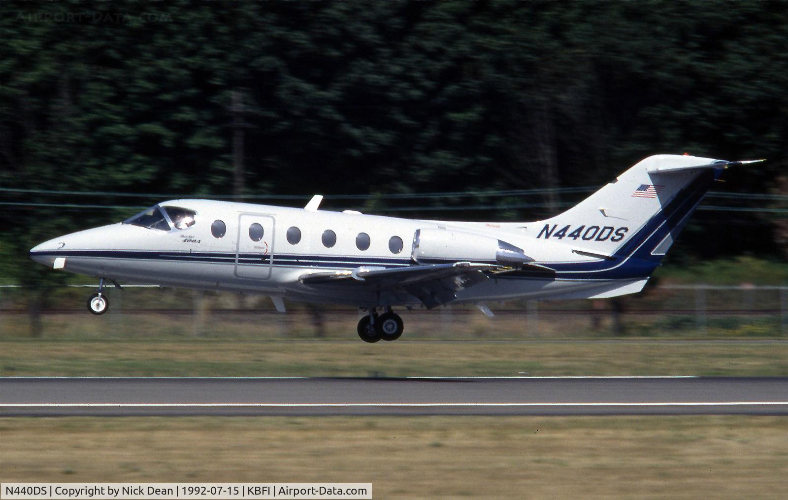 N440DS, 1991 Beech 400A Beechjet C/N RK-8, KBFI