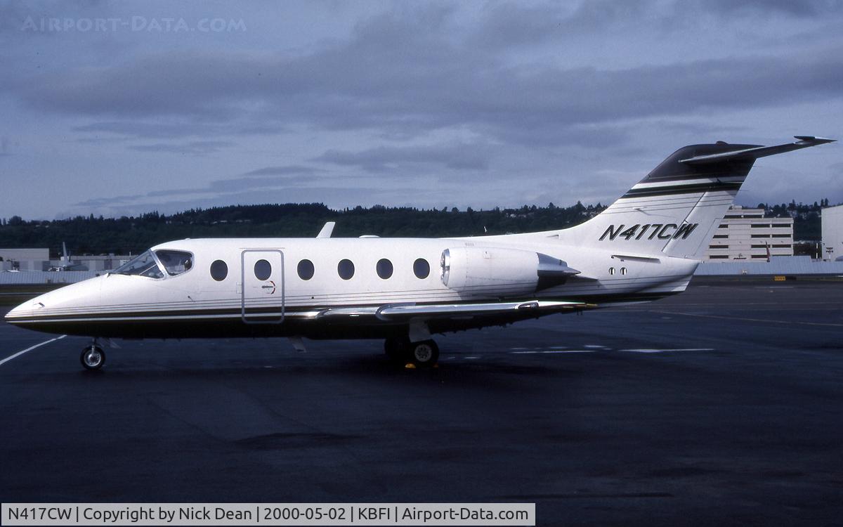 N417CW, 1991 Beechcraft 400A Beechjet C/N RK-17, KBFI (Currently registered N857C)