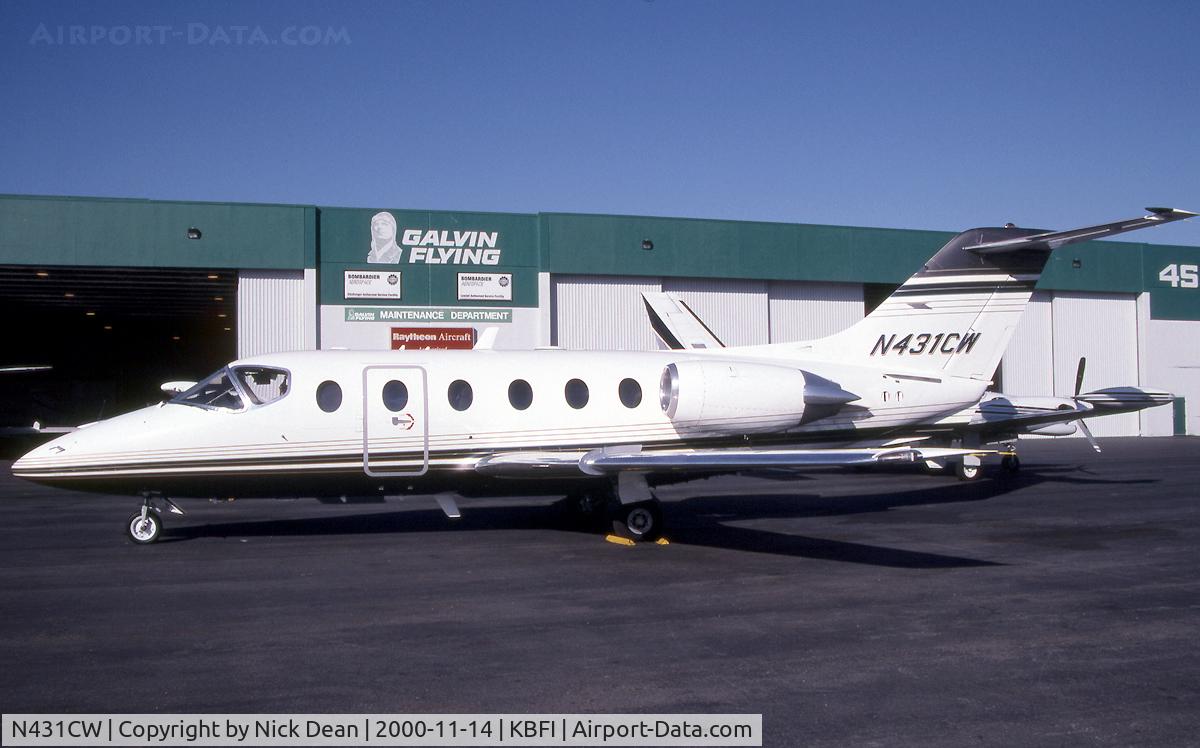 N431CW, 1992 Beechcraft 400A Beechjet C/N RK-31, KBFI (Currently registered N850C)