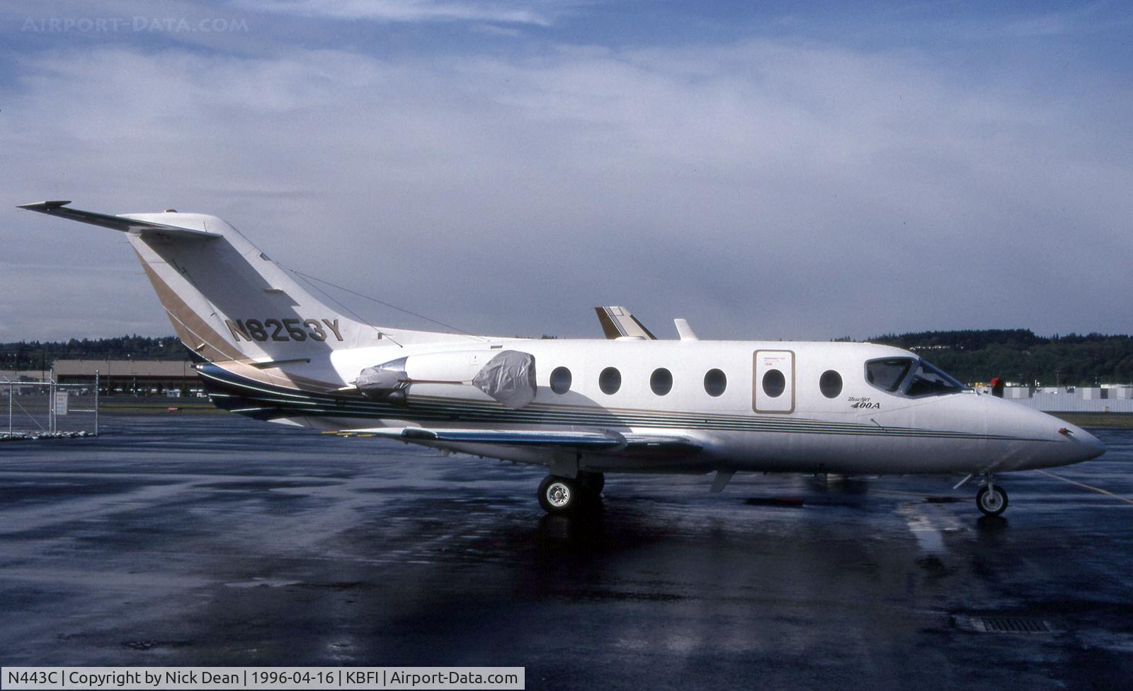 N443C, 1992 Beech 400A Beechjet C/N RK-42, KBFI (Seen here as N8253Y currently registered N443C)