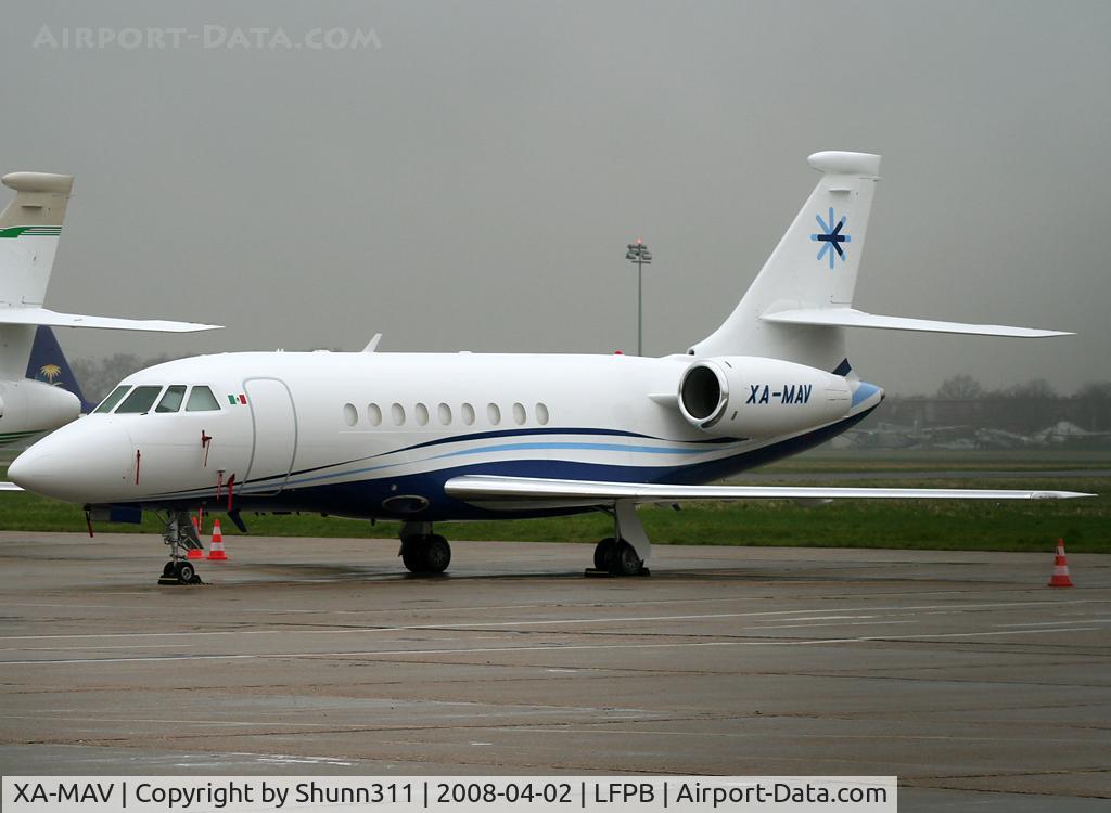 XA-MAV, 2001 Dassault Falcon 2000 C/N 149, Parked at the General Aviation area...