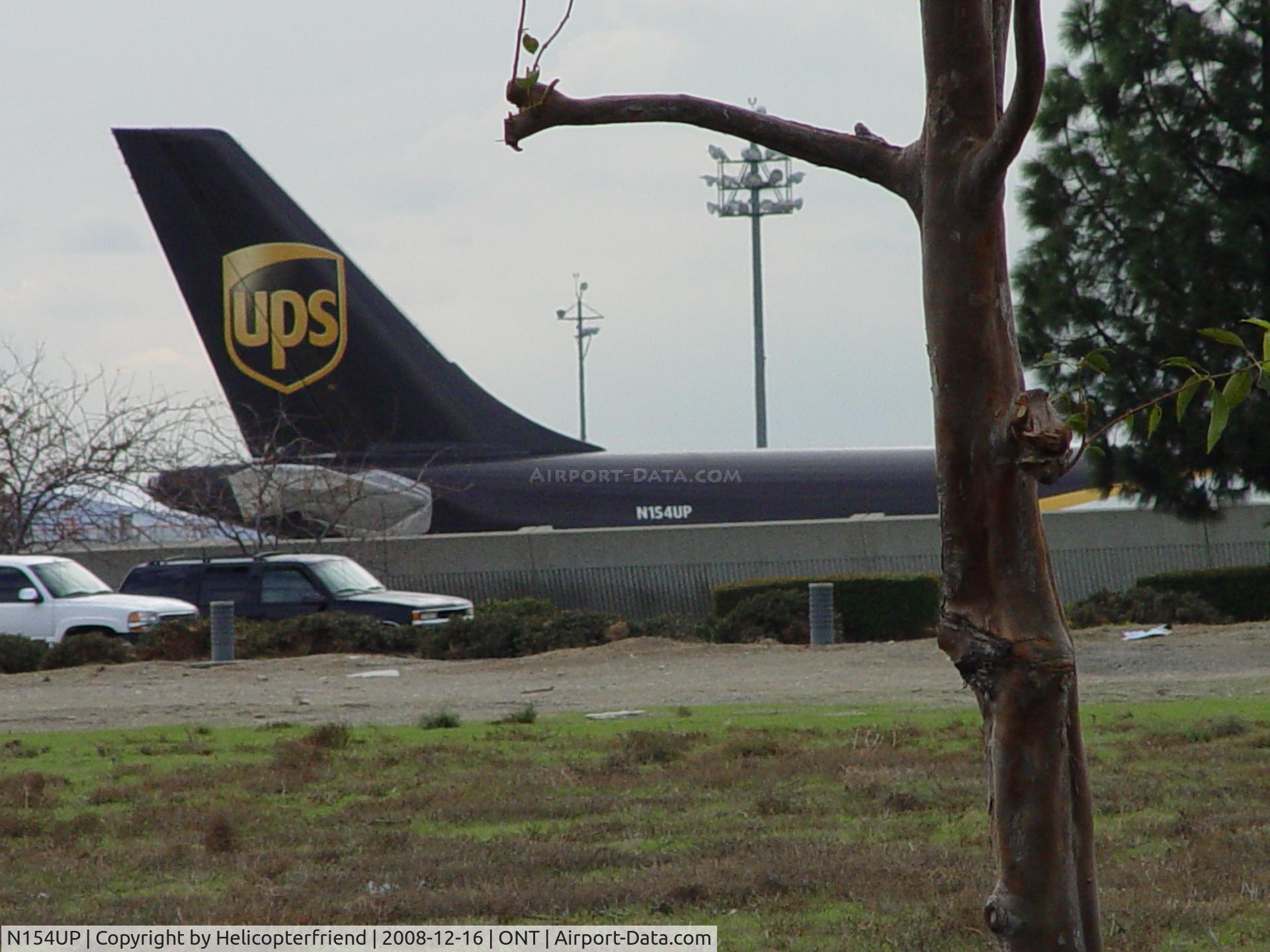 N154UP, 2004 Airbus A300F4-622R C/N 0840, Parked at UPS hub Ontario Airport