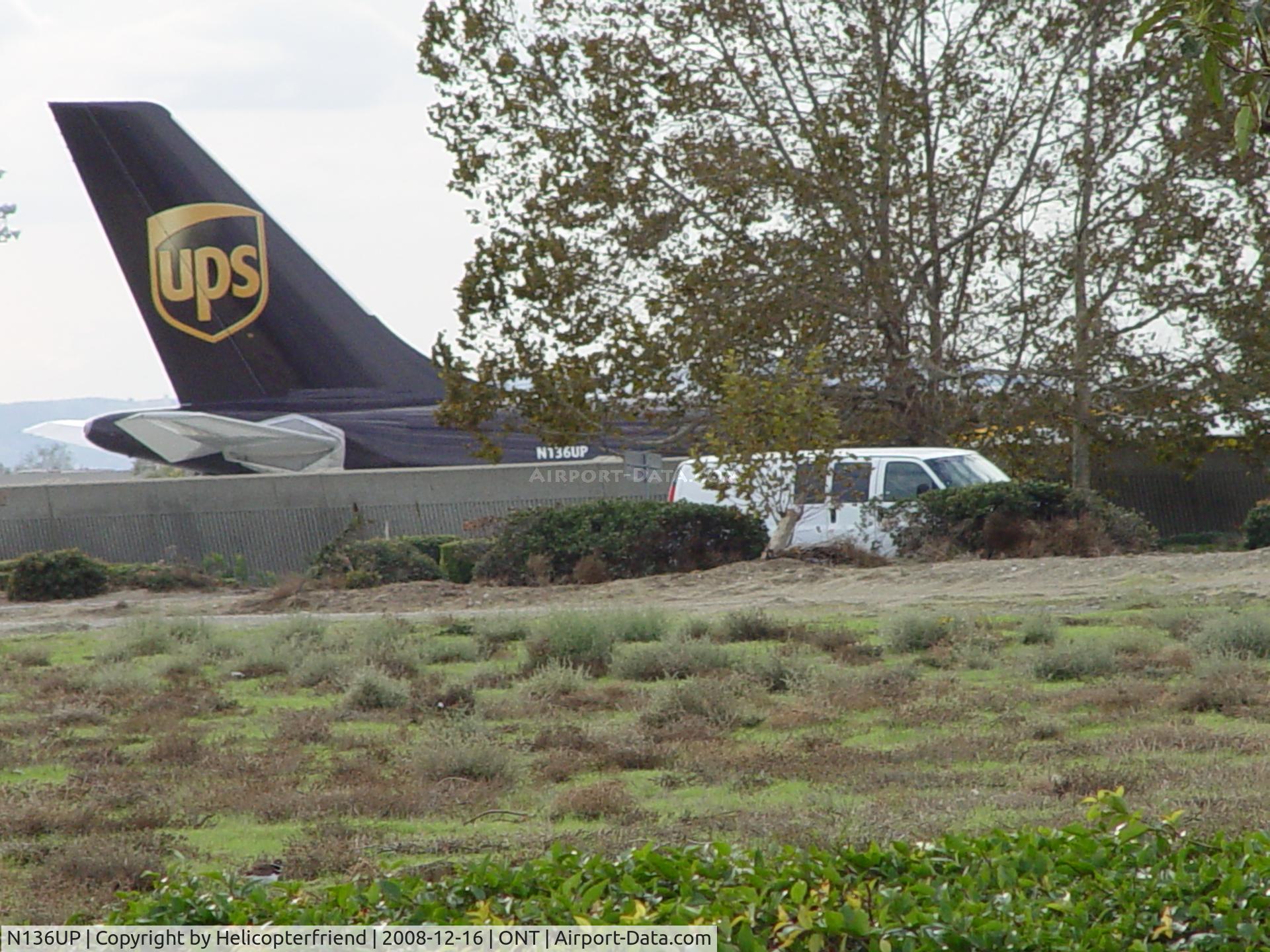 N136UP, 2001 Airbus A300F4-622R C/N 819, Parked at UPS hub Ontario Airport