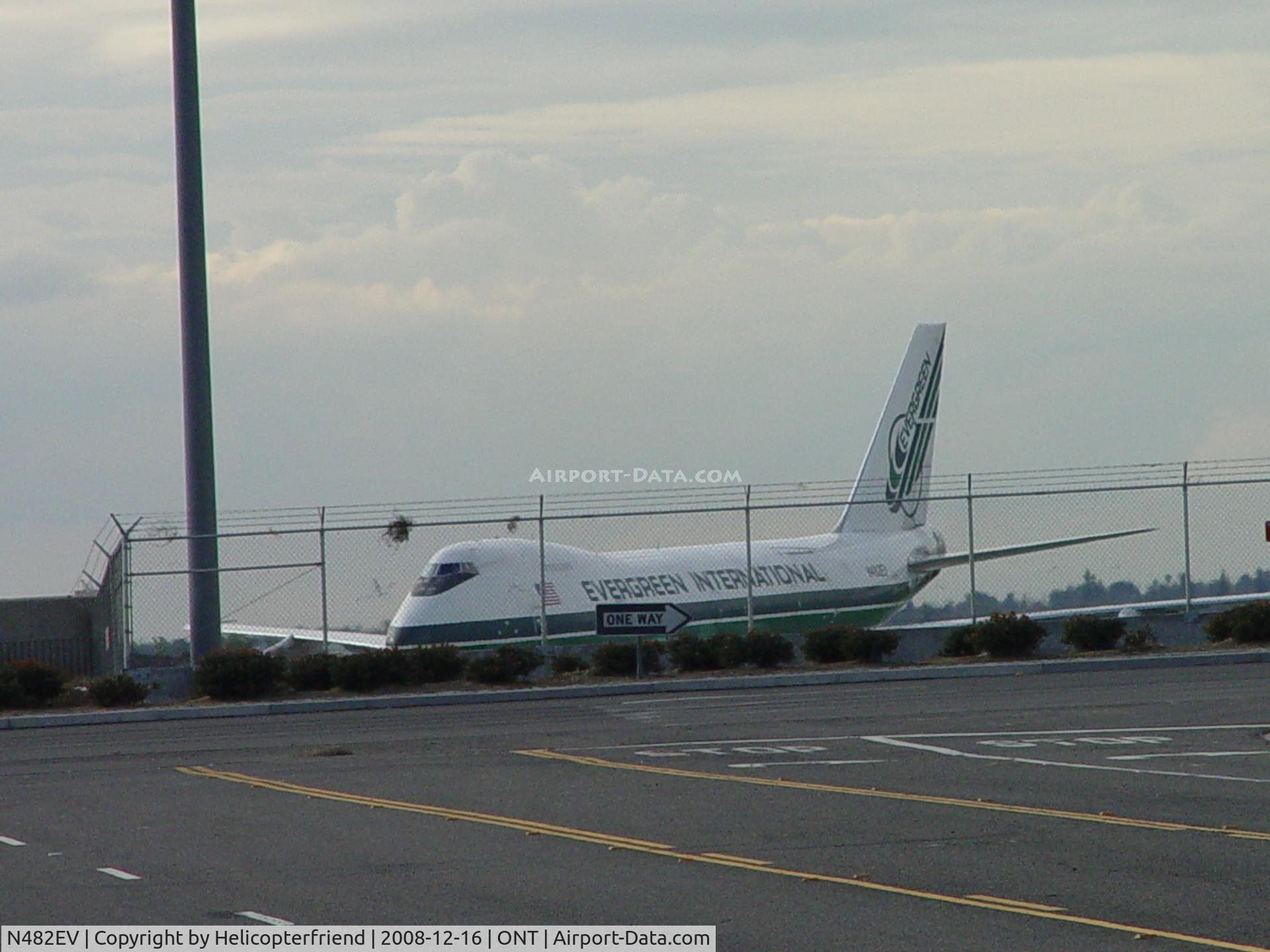 N482EV, 1973 Boeing 747-212B C/N 20713, Turning into UPS parking area at Ontario Airport