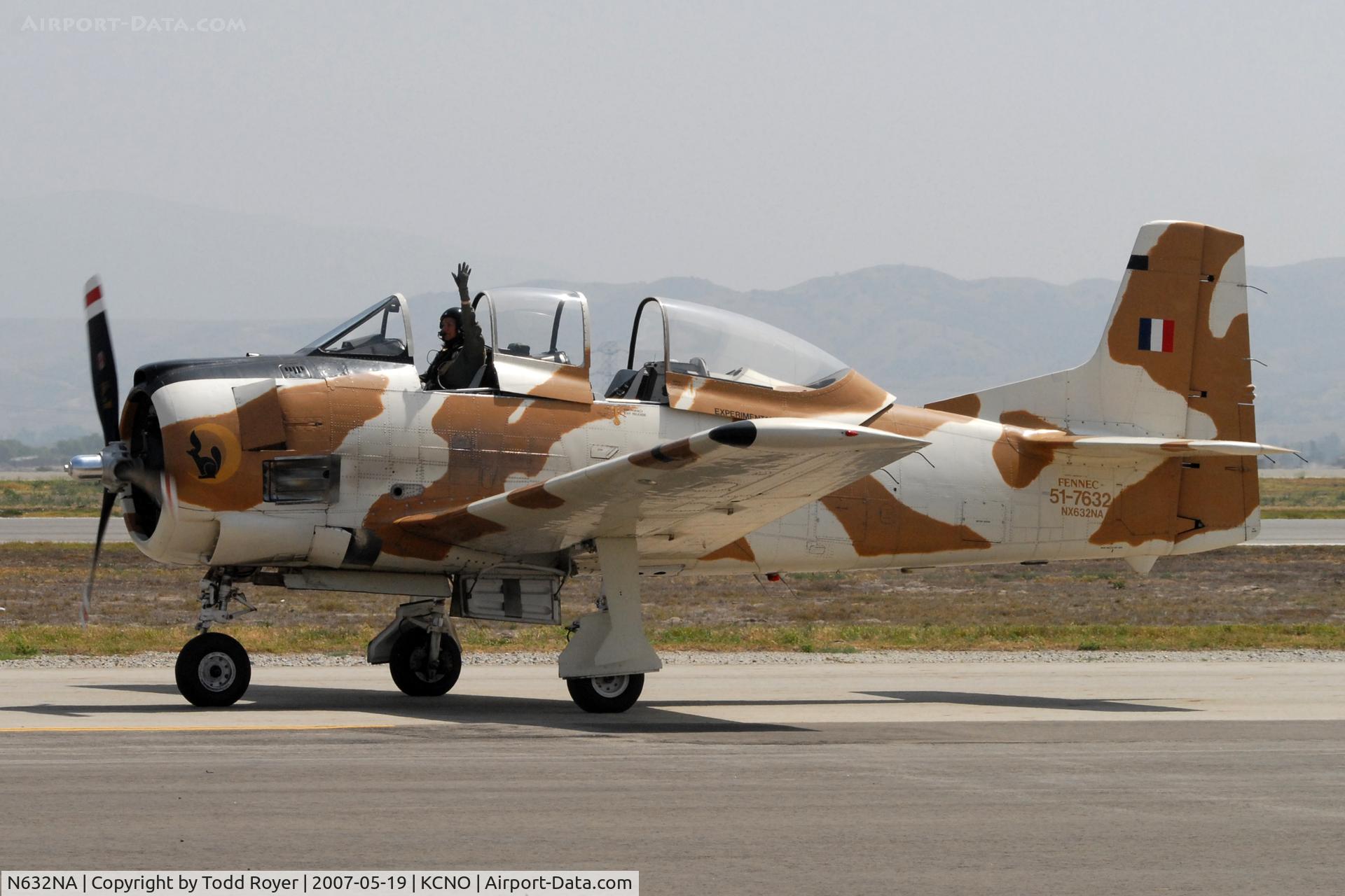 N632NA, 1953 North American T-28D Trojan C/N 174-485 (51-7632), Chino Airshow